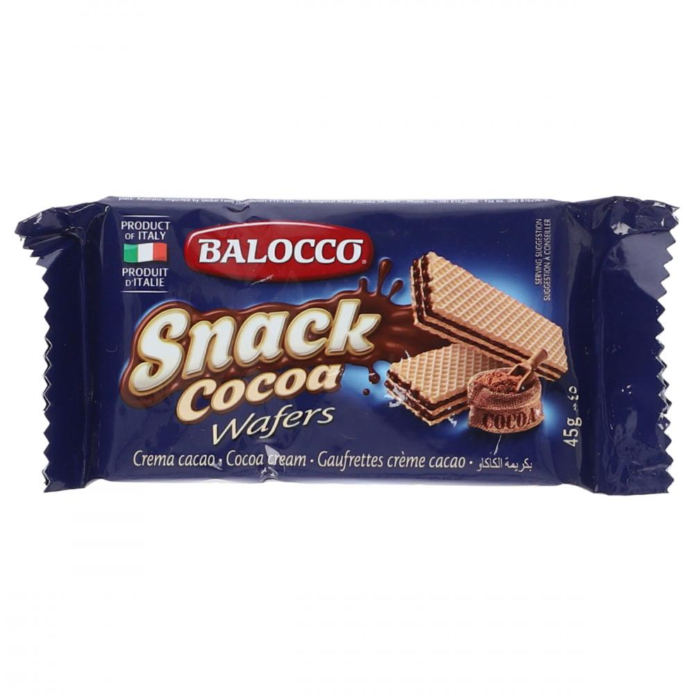 BALOCCO SNACK WAFER CACAO 45 GM Default Title - MamasJan Grocery