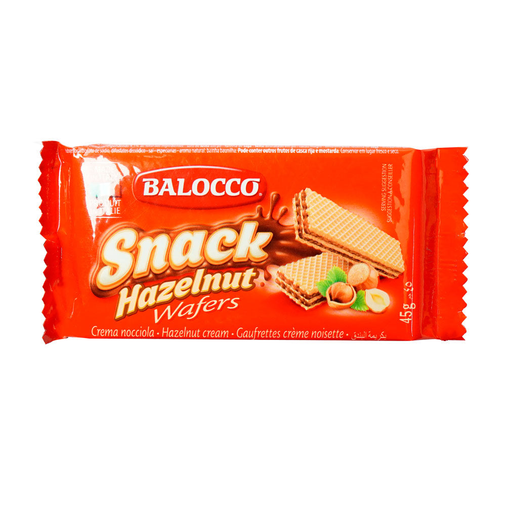 BALOCCO SNACK WAFERS HAZELNUT 45 GM Default Title - MamasJan Grocery
