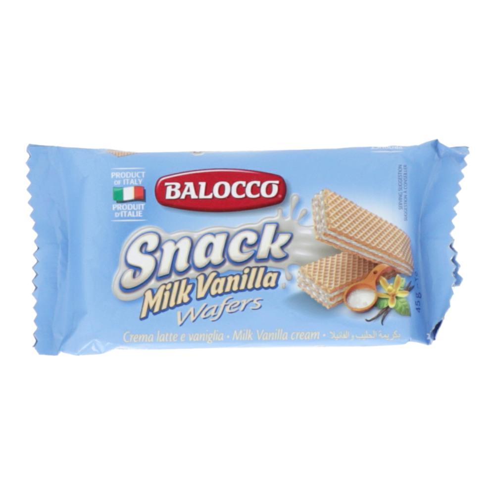 BALOCCO SNACK WAFERS MILK VANILLA 45 GM Default Title - MamasJan Grocery