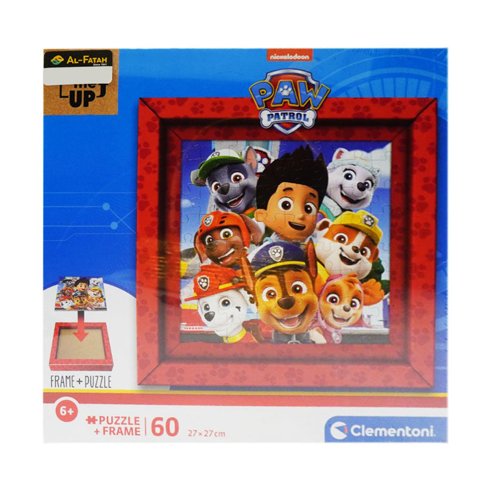 38808 CLEMENTONI PUZZLE PAW PATROL 60PC WITH FRAME Default Title - MamasJan Toys