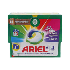 ARIEL WASHING POWDER ALL IN 1 PODS 13 WASHES COLD WASH 239.2 Default Title - MamasJan Grocery Nonfood