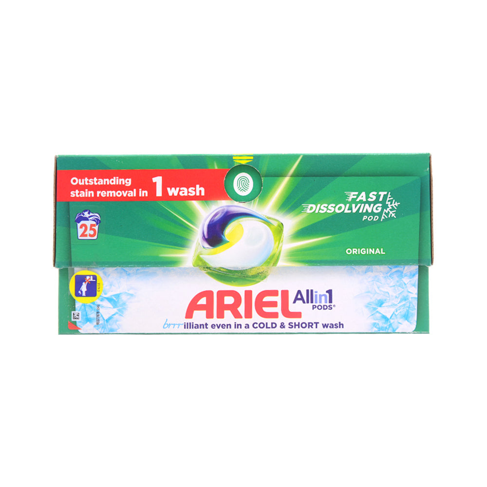 ARIEL ALL IN 1 WASHING PODS FAST DISSOLVE ORIGINAL 490 GM Default Title - MamasJan Grocery Nonfood