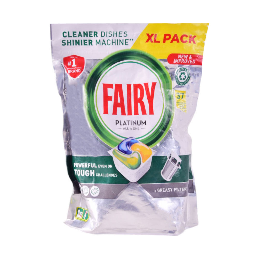 FAIRY DISH WASHER CAPSULES LEMON ALL IN ONE XL (37) 551 GM Default Title - MamasJan Grocery Nonfood
