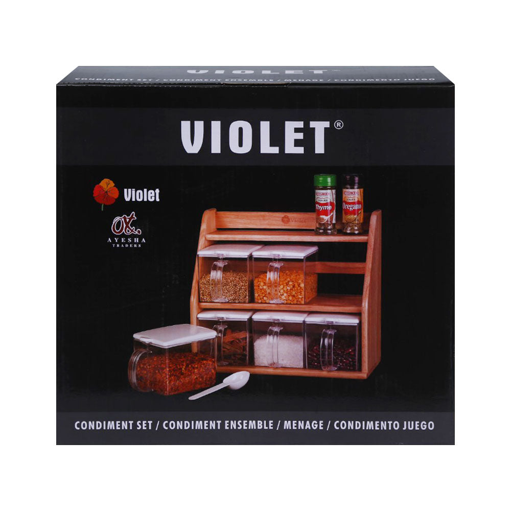 SPICE SET 6PC VIOLET ST1027P Default Title - MamasJan Crockery