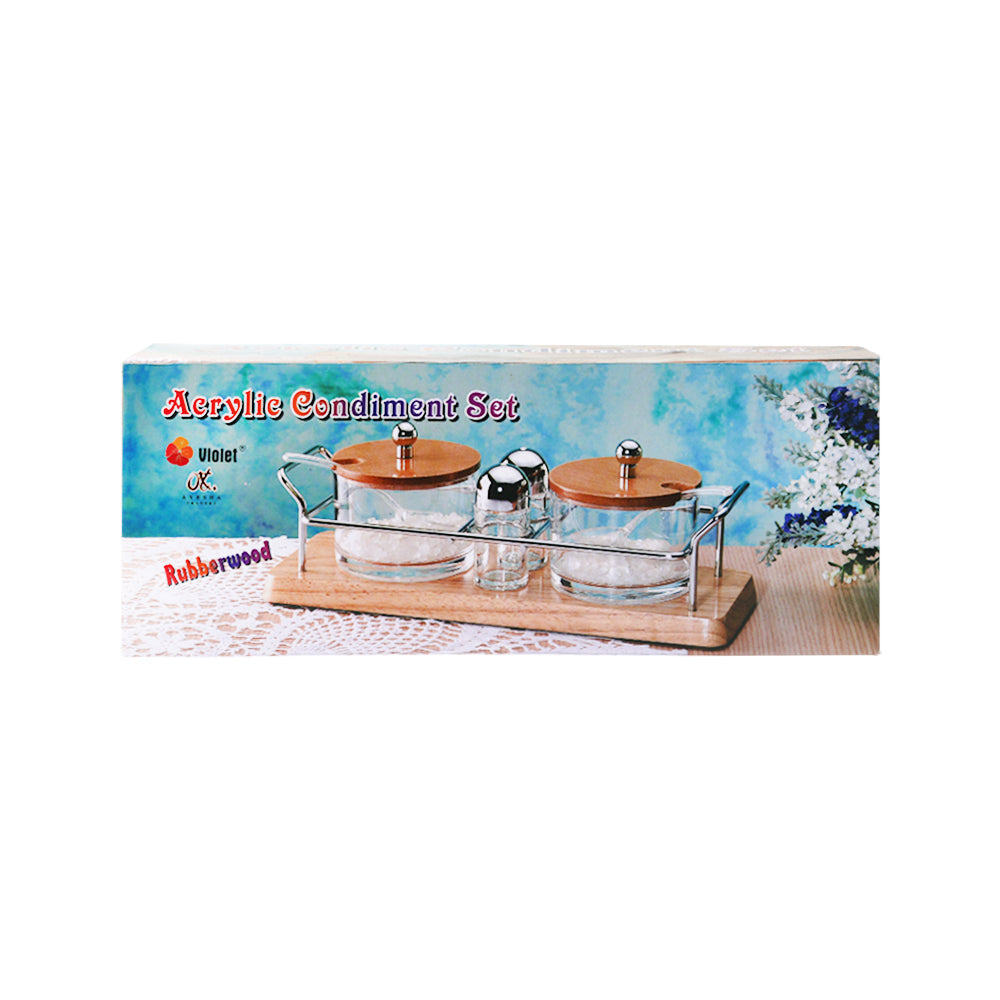 JAM POT SET 4PC ACRYLIC AT-WA4SQ/RN Default Title - MamasJan Crockery