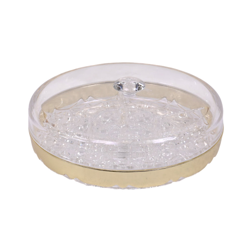 DISH ACRYLIC WITH LID EM-443B Default Title - MamasJan Crockery
