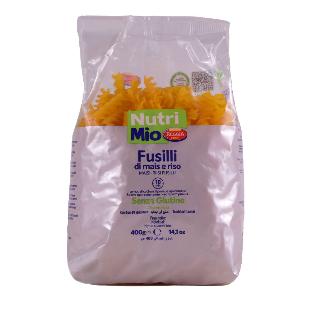 REGGIA PASTA NUTRI MIO FUSILLI GLUTEN FREE 400 GM Default Title - MamasJan Grocery