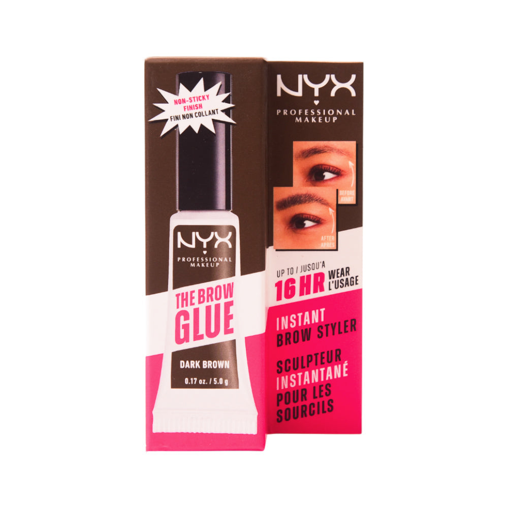 NYX THE BROW GLUE SHADE EXT DARK BROWN 6ML Default Title - MamasJan Makeup