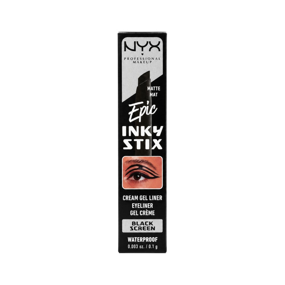 NYX EPIC STIX CREAM GEL EYELINER EIL501 BLACK SCREEN 01G Default Title - MamasJan Makeup