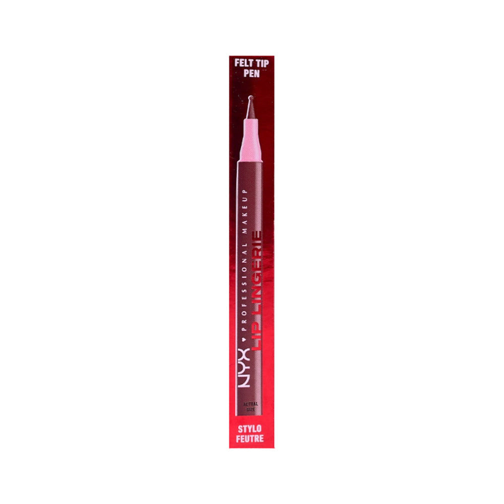 NYX LIP LINGERIE LIP LINER STAIN LLLS10 UP ALL NIGHT BLACK C Default Title - MamasJan Makeup