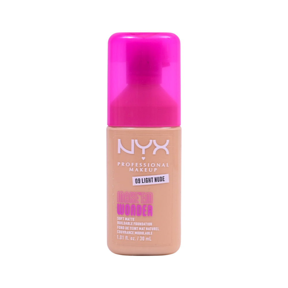 NYX MAKE WONDER FOUNDATION 09 LIGHT NUDE 30ML Default Title - MamasJan Makeup