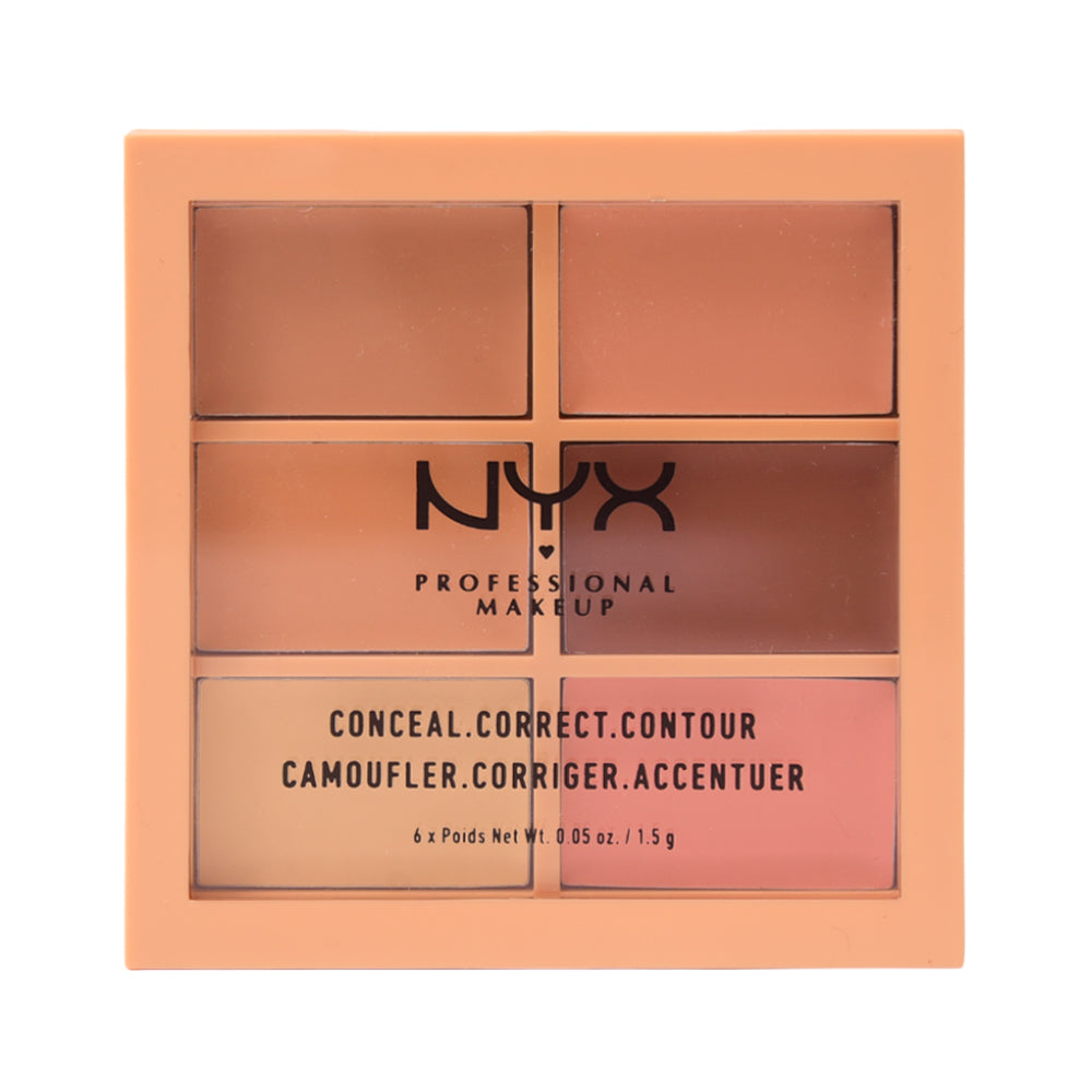 NYX CONCEAL CORRECT CONTOUR 3 CP 01 LIGHT CLAIR 1.5G Default Title - MamasJan Makeup