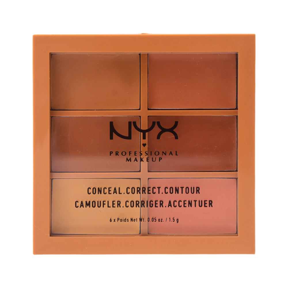 NYX 3C CONCEAL CORRECT CONTOUR PALETTE MEDIUM Default Title - MamasJan Makeup