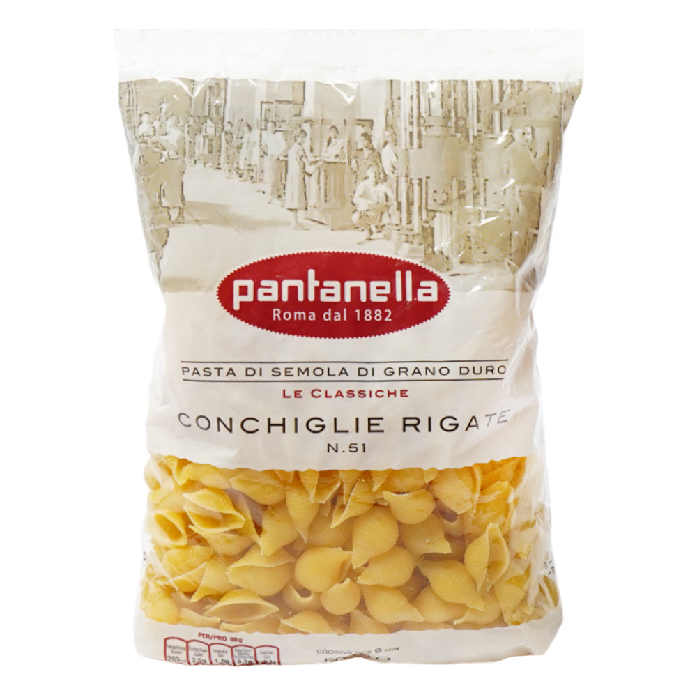 PANTANELLA PASTA CONCHIGLIE RIGATE NO 51 500 GM Default Title - MamasJan Grocery