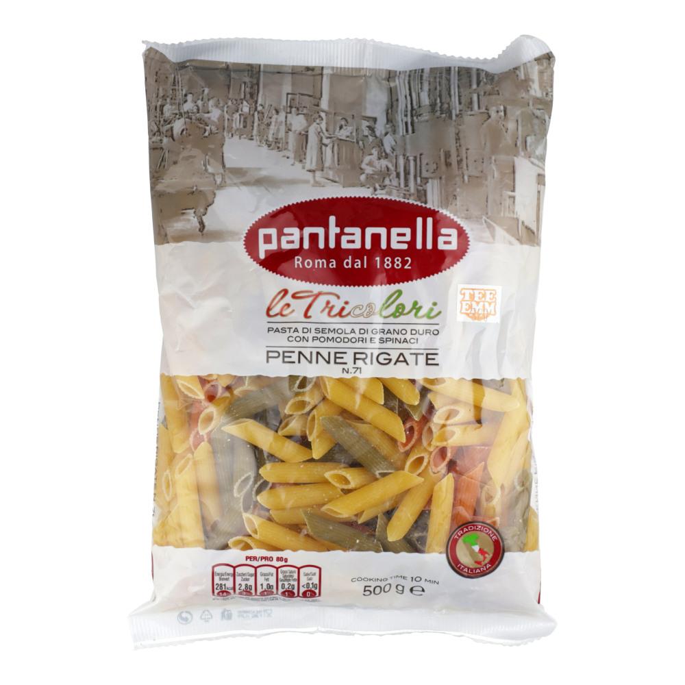 PANTANELLA PASTA PENNE RIGATE TRICOLOR NO 71 500 GM Default Title - MamasJan Grocery