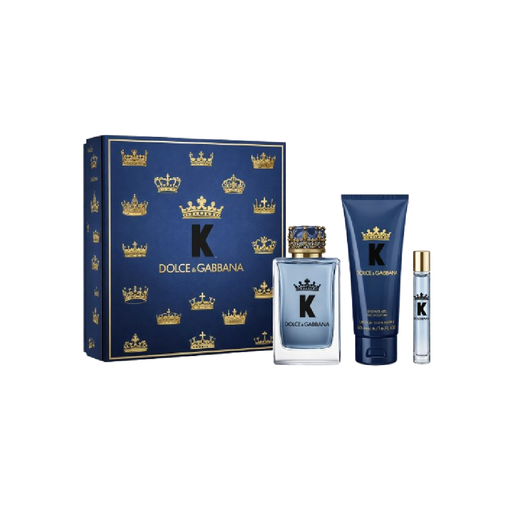 DOLCE & GABBANA THE KING FOR MEN EDP 3PC GIFT SET Default Title - MamasJan Perfume