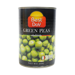 BEST DAY GREEN PEAS IN BRINE TIN 400 GM Default Title - MamasJan Grocery