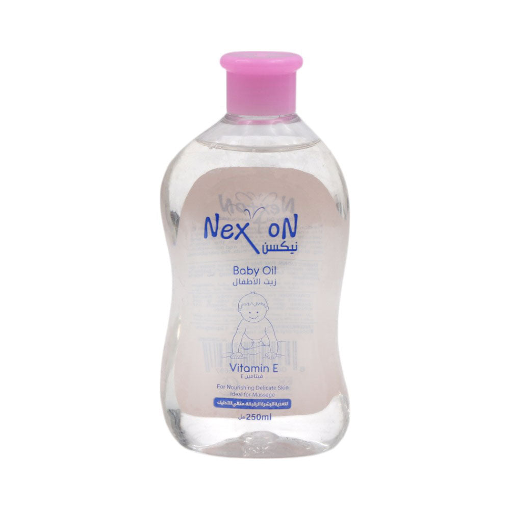 NEXTON BABY OIL VITAMIN-E PINK 250ML Default Title - MamasJan Non Grocery