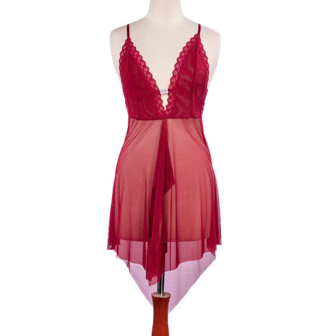 BELLEZA SHORT NIGHTY 8141 WATERMELON / FREE - MamasJan Lingerie