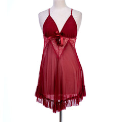 BELLEZA SHORT NIGHTY 8143 MEHROON / FREE - MamasJan Lingerie
