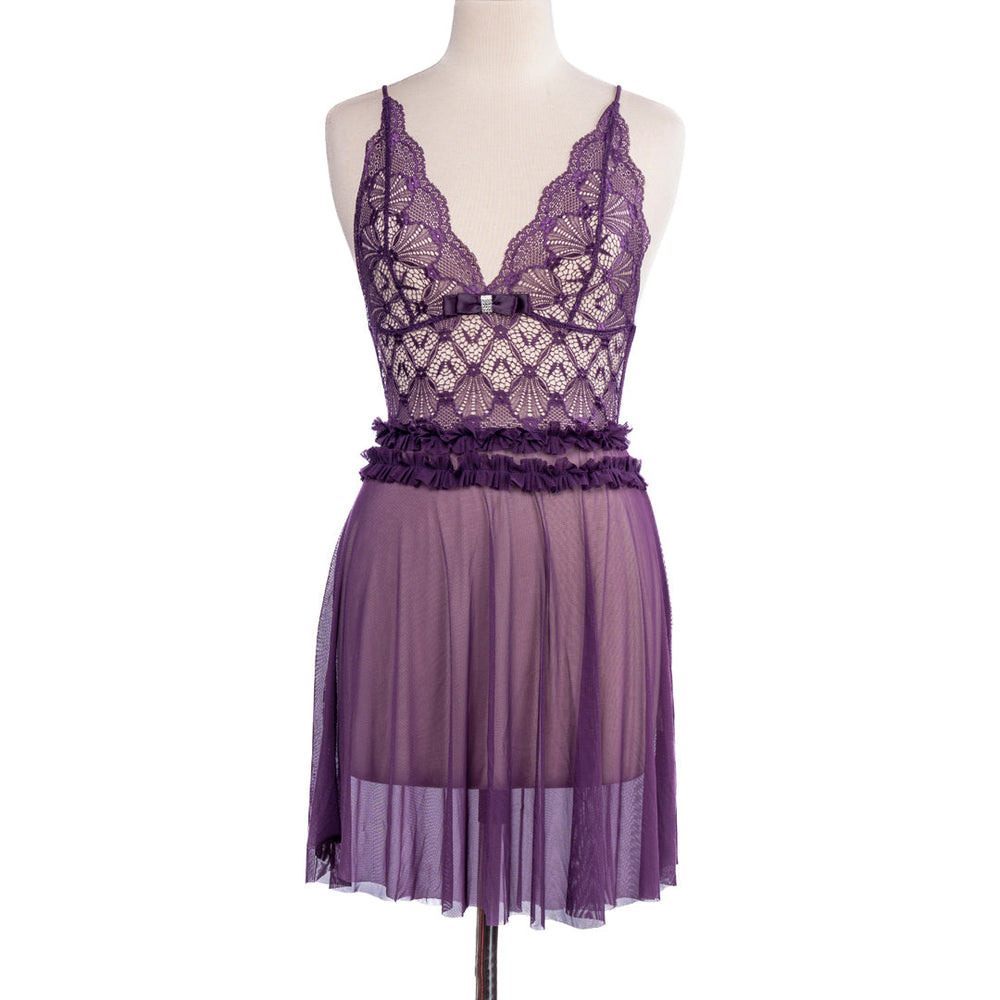 BELLEZA SHORT NIGHTY 8147 PURPLE / FREE - MamasJan Lingerie