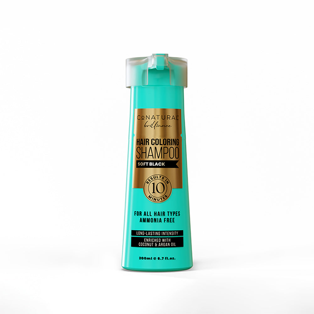 CONATURAL HAIR DYEING SHAMPOO - SOFT BLACK Default Title - MamasJan Makeup