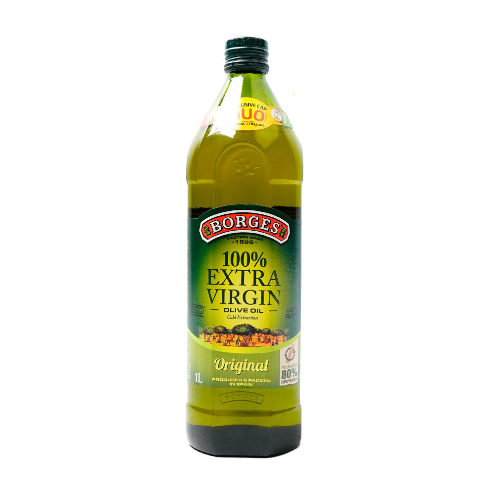 BORGES EXTRA VIRGIN OLIVE OIL ORIGINAL BOTTLE 1 LTR Default Title - MamasJan Grocery