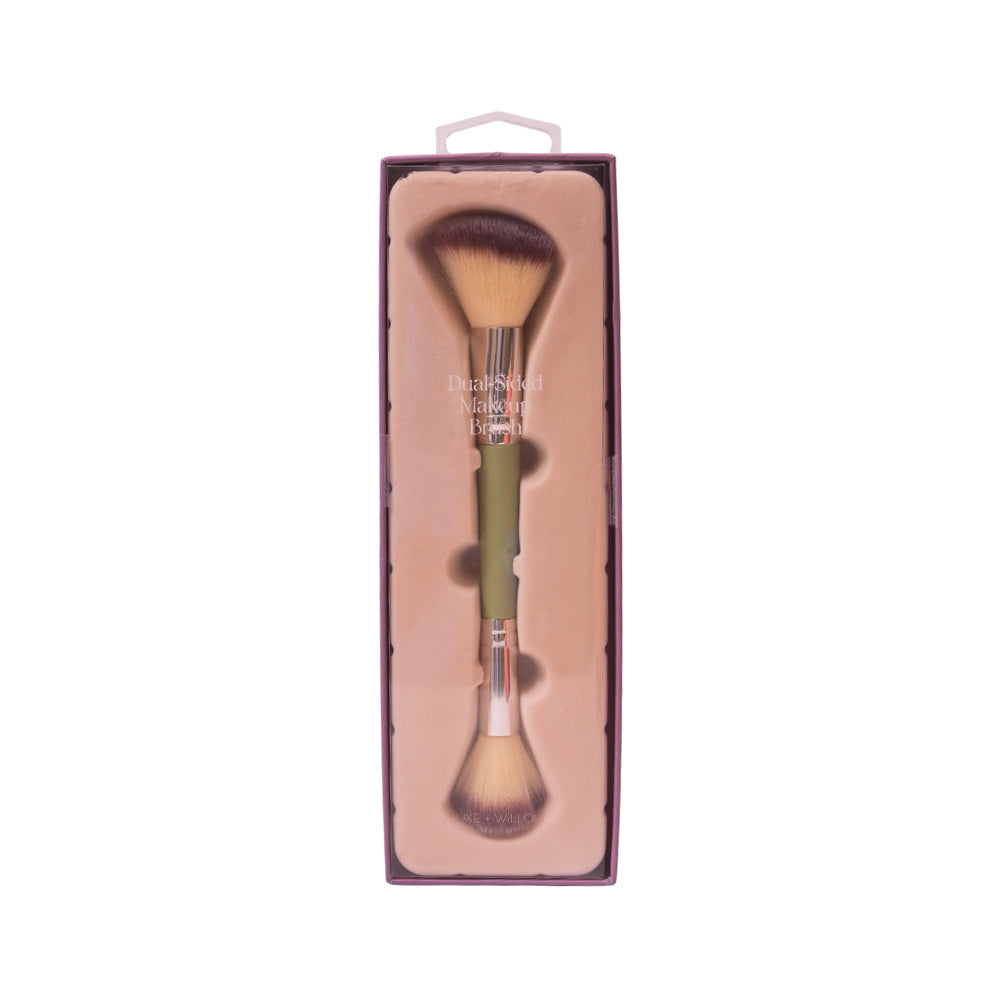 LUXE-WILLOW DUAL-SIDED MAKEUP BRUSH Default Title - MamasJan Makeup