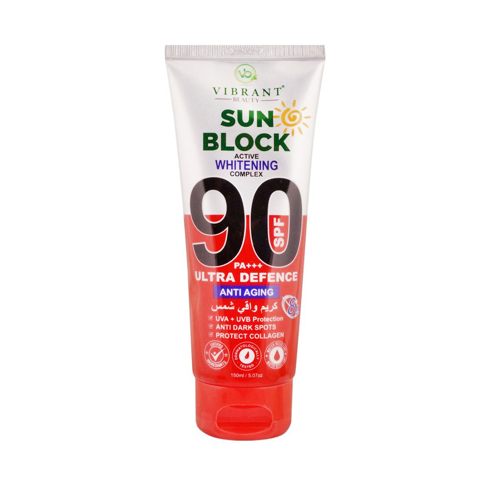 VIBRANT BEAUTY SUN BLOCK ANTI-AGING SPF-90 150ML Default Title - MamasJan skincare