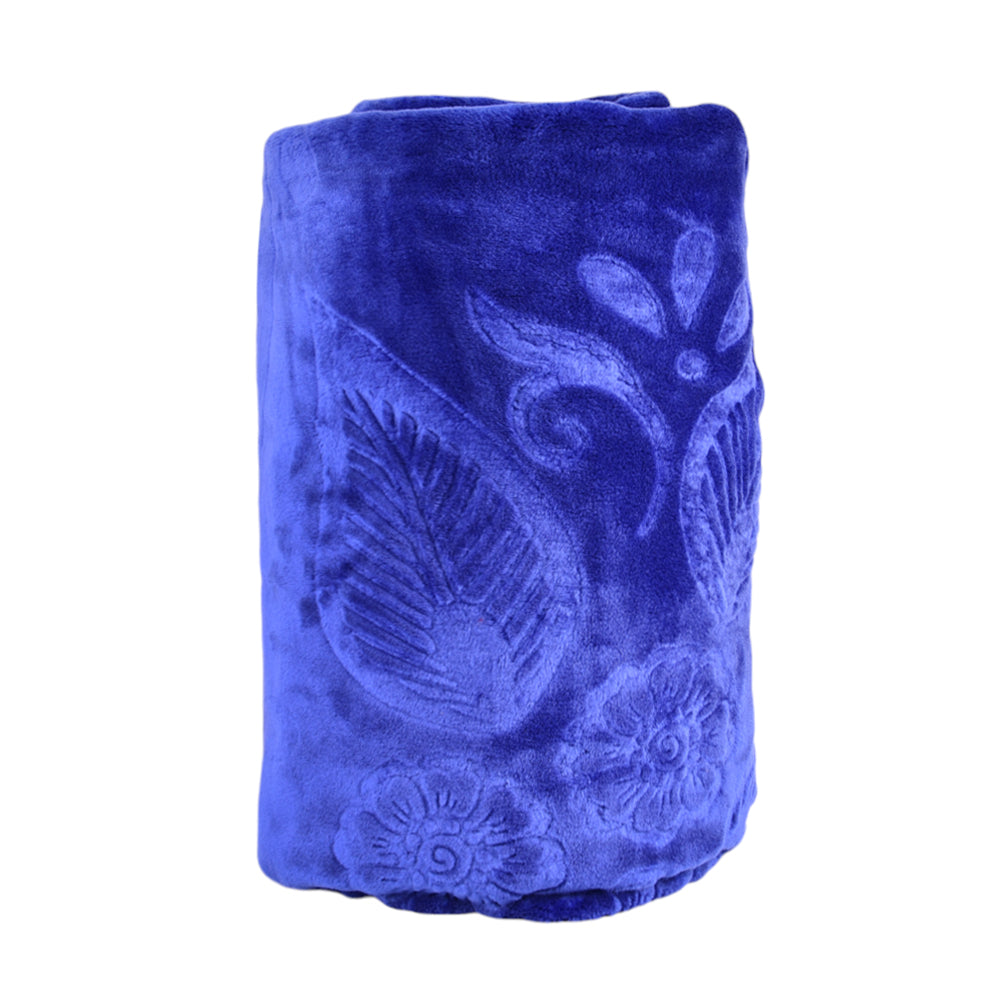 PIEL BLANKET EMBOSSED 5668 KLEIN BLUE 220X240 Default Title - MamasJan Household