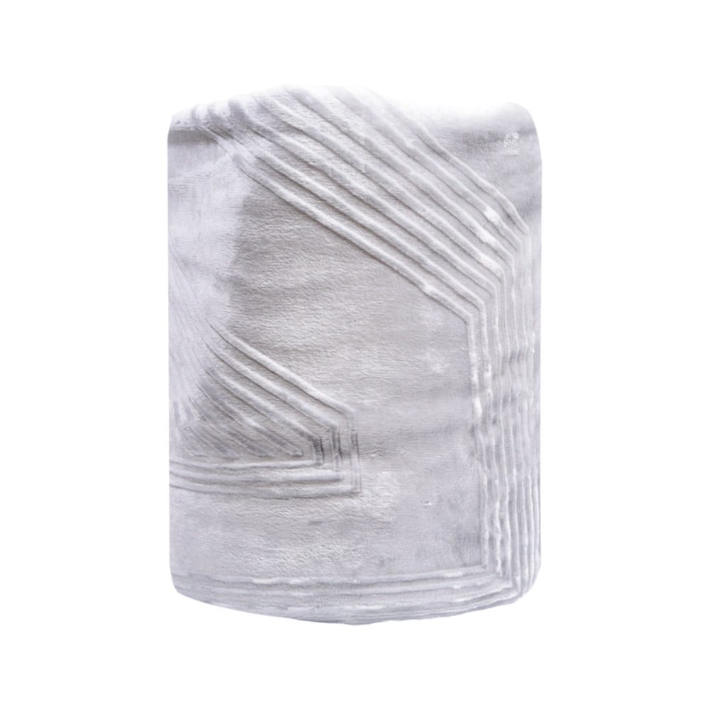MORA BLANKET SIGNATURE EMBOSSED P80 GRIS 220X240 Default Title - MamasJan Household