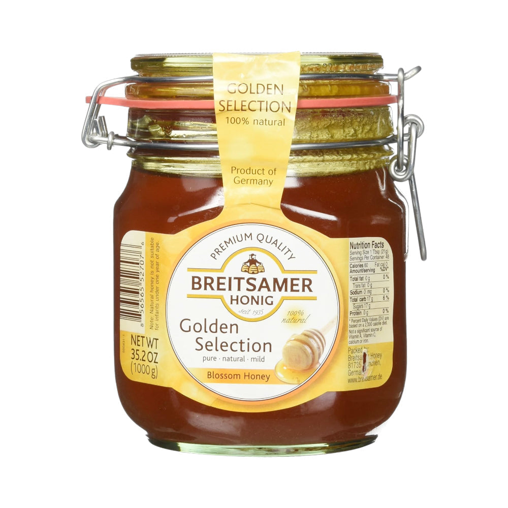 BREITSAMER RAW HONEY GOLDEN SELECTION 1000 GM BASIC Default Title - MamasJan GroceryFoods