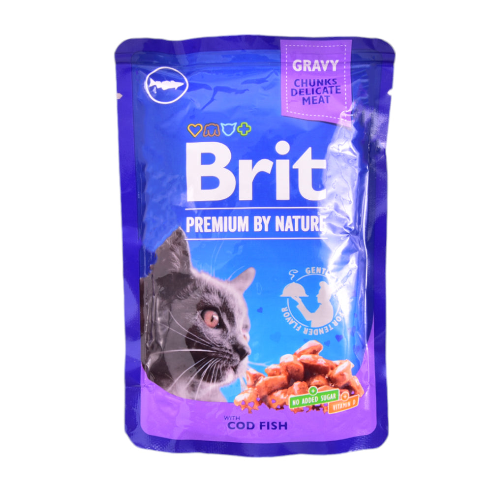 BRIT PREMIUM CAT FOOD COD FISH 100 GM Default Title - MamasJan Grocery Nonfood