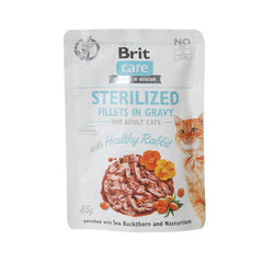 BRIT CARE CAT FOOD STERILIZED IN GRAVY HEALTHY RABBIT 85 GM Default Title - MamasJan Grocery Nonfood