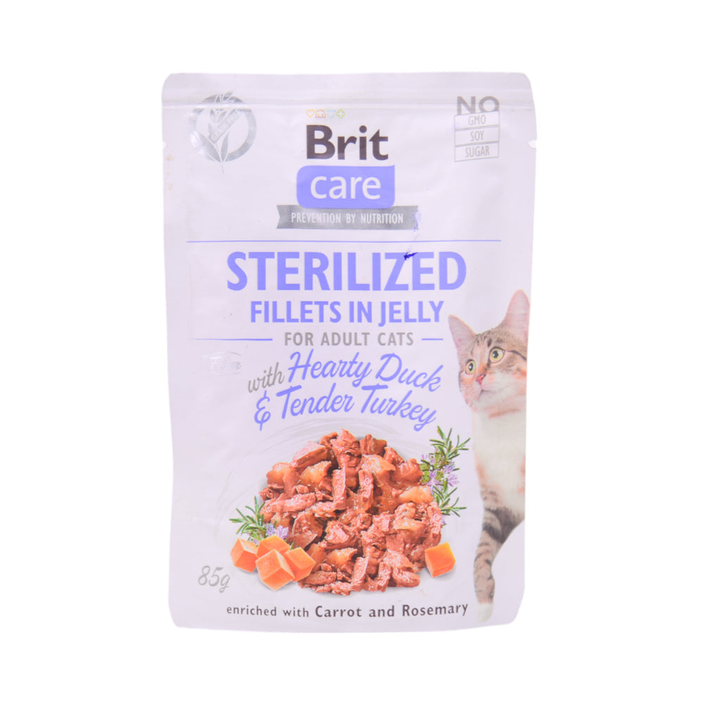 BRIT CARE CAT FOOD STERLIZED JELLY WITH HD & TT 85 GM Default Title - MamasJan Grocery Nonfood