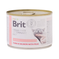 BRIT CARE CAT FOOD TIN RENAL TURKEY WITH PEAS 200 GM Default Title - MamasJan Pet Essentials