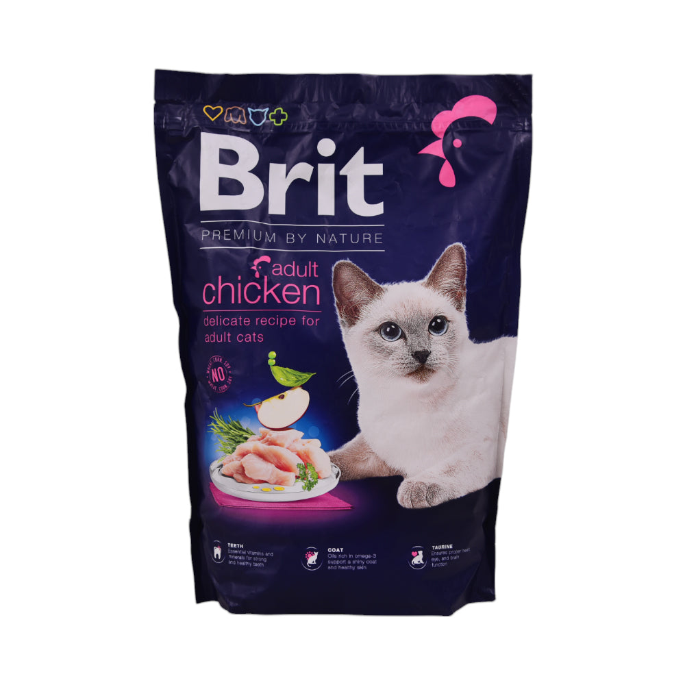 BRIT PREMIUM CAT FOOD ADULT CHICKEN 1.5 KG Default Title - MamasJan Grocery Nonfood