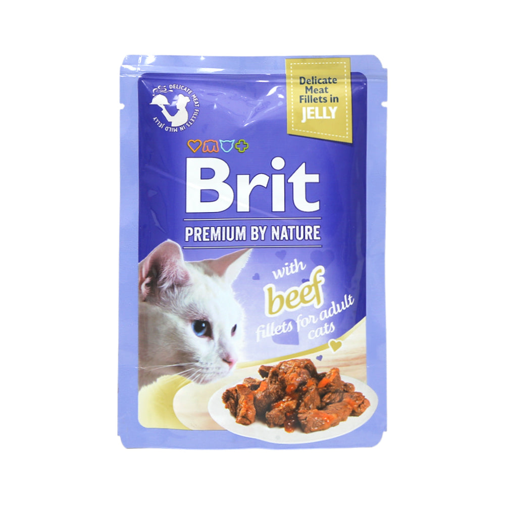 BRIT PREMIUM CAT JELLY BEEF 85G Default Title - MamasJan Pet Care