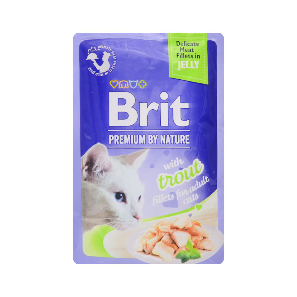 BRIT CARE CAT FOOD PREMIUM TROUT 85 GM Default Title - MamasJan Pet Essentials