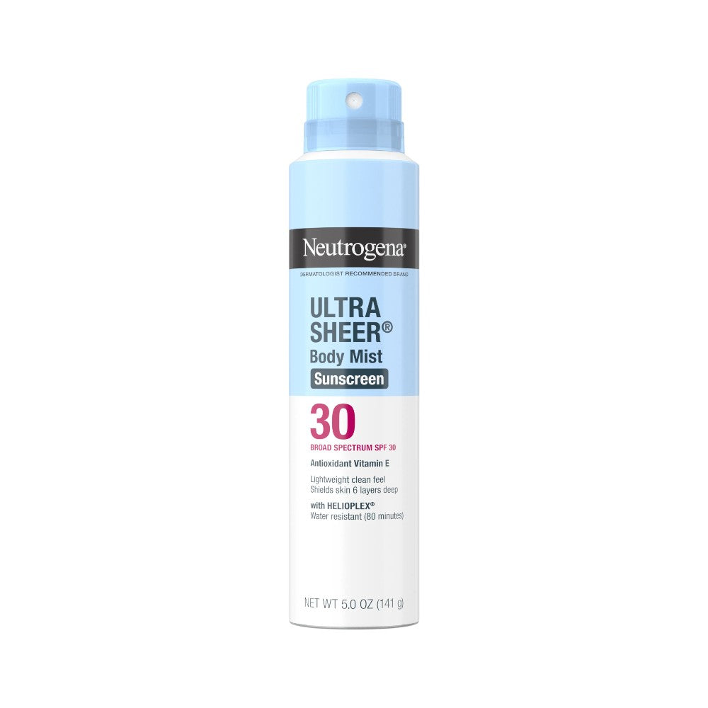 NEUTROGENA ULTRA SHEER BODY MIST SUNSCREEN SPF-30 141G Default Title - MamasJan skincare