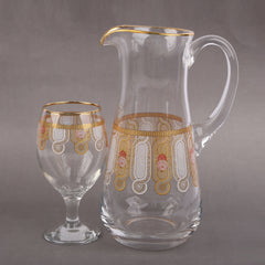 WATER SET 7PC CANBA SANEM GOLD 10011 Default Title - MamasJan Crockery