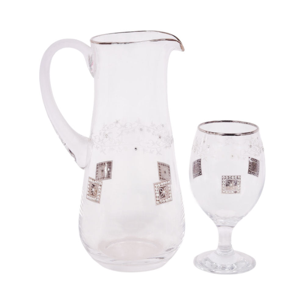 WATER SET 7PC CANBA TRENDY PLATINIUM 10011 BASIC Default Title - MamasJan Crockery