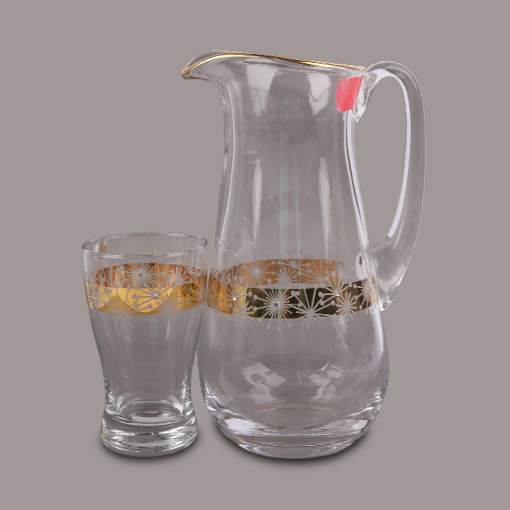 WATER SET 7PC CANBA PARTY GOLD 160-42418 PC Default Title - MamasJan Crockery
