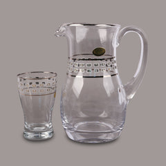 WATER SET 7PC CANBA OPTICA PLATINUM 10011 Default Title - MamasJan Crockery