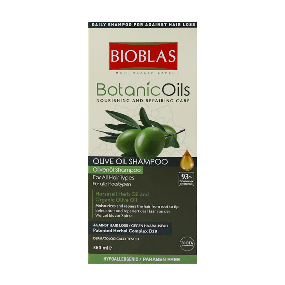 BIOBLAS BOTANIC OILS OLIVE OIL SHAMPOO 360ML Default Title - MamasJan haircare