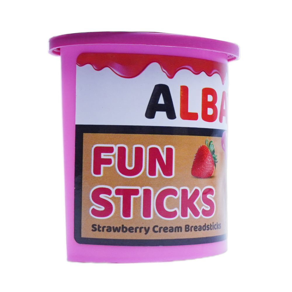 ALBA JOY STICKS STRAWBERRY CREAM WITH FUN STICK 55 GM Default Title - MamasJan GroceryFoods