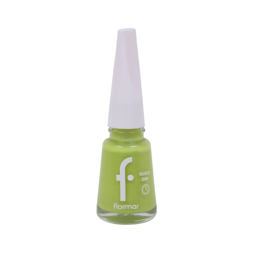 FLORMAR QUICK DRY NAIL POLISH QNE-43 GREEN FIRST Default Title - MamasJan Makeup