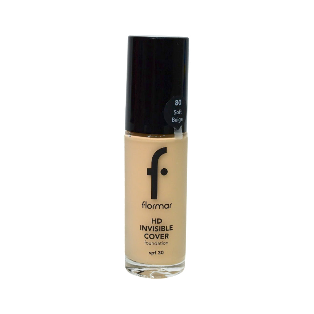 FLORMAR INVISIBLE COVER HD FOUNDATION SOFT BEIGE PC Default Title - MamasJan Makeup