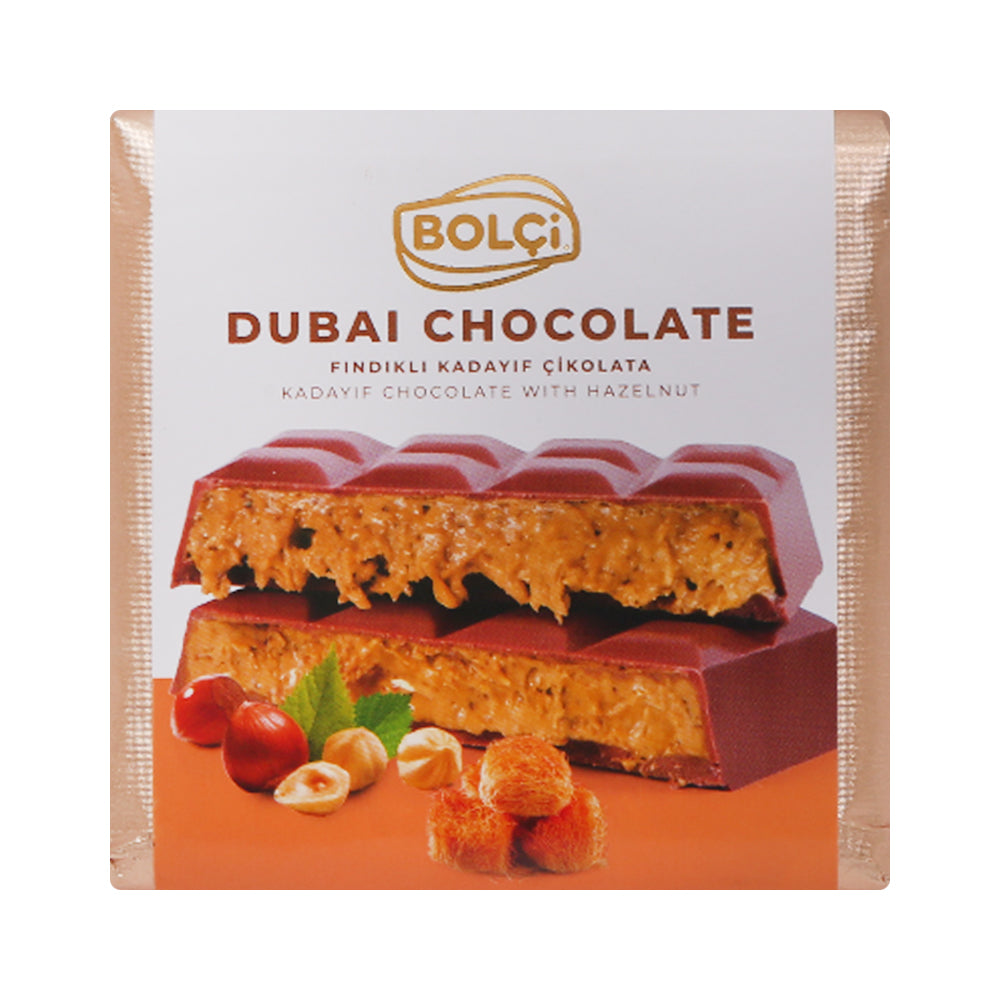 BOLCI DUBAI CHOCOLATE KADAYIF WITH HAZELNUT 100GM EB644 Default Title - MamasJan GroceryFoods