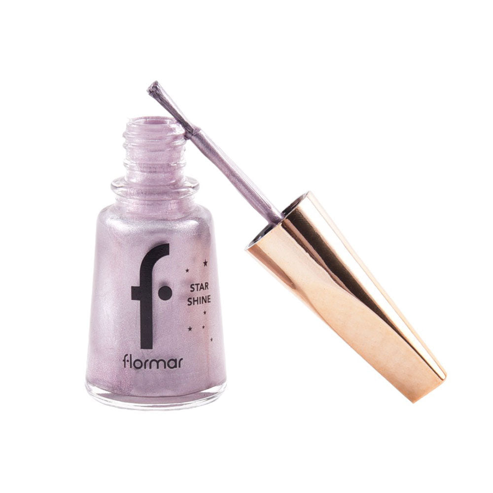 FLORMAR STAR SHINE SSNE-03 LILAC SPARKLE NAIL POLISH 11ML Default Title - MamasJan Makeup